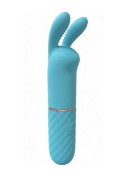 LoveLine Dona Mini Rabbit Silicone Rechargeable Vibrator - Blue