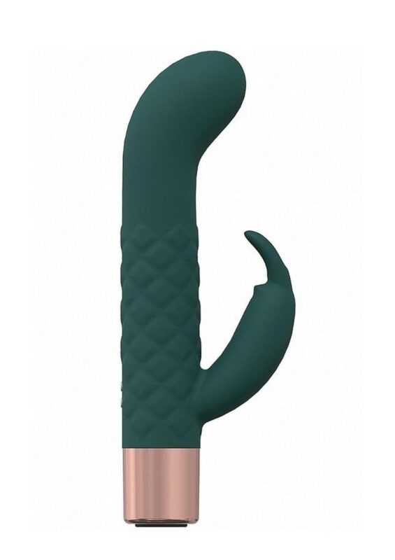 LoveLine Devotion Silicone Rechargeable 10 Speed Mini Rabbit - Forest Green