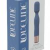 LoveLine Glamour Silicone Rechargeable 10 Speed Mini Wand - Blue