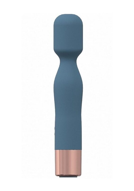 LoveLine Glamour Silicone Rechargeable 10 Speed Mini Wand - Blue