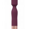 LoveLine Glamour Silicone Rechargeable 10 Speed Mini Wand - Burgundy