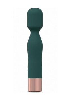 LoveLine Glamour Silicone Rechargeable 10 Speed Mini Wand - Forest Green