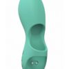 LoveLine Joy Rechargeable Silicone Finger Vibrator - Green
