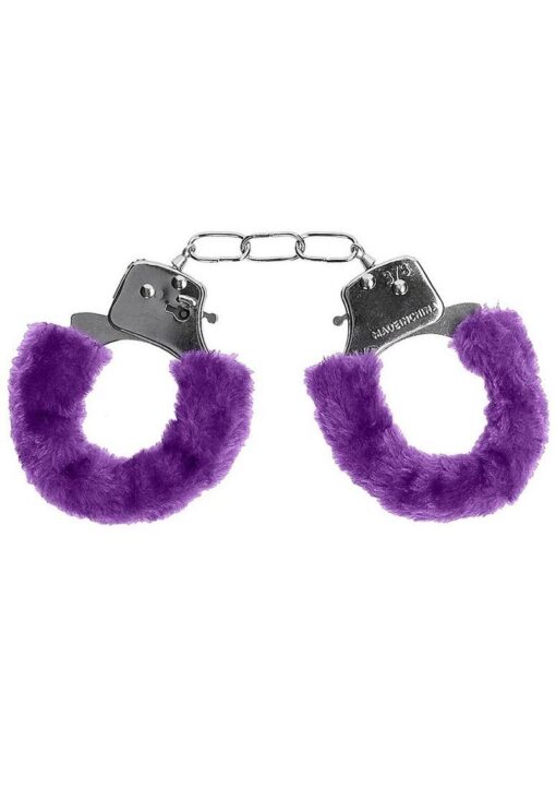 Ouch! Pleasure Handcuffs Furry - Purple