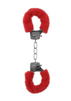 Ouch! Pleasure Handcuffs Furry - Red