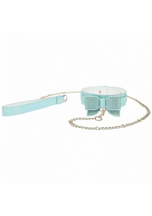 Ouch! Paris Collection Collar with Leash - Blue