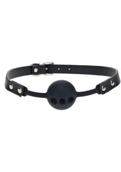 Ouch! London Collection Silicone Ball Gag - Black