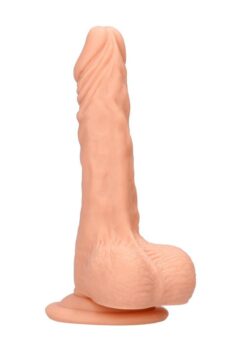 RealRock Skin Realistic Dildo with Balls 8in - Vanilla