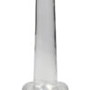 RealRock Crystal Clear Non Realistic Dildo with Suction Cup 5.3in - Clear