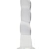 RealRock Crystal Clear Non Realistic Dildo with Suction Cup 7in - Clear