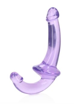 RealRock Crystal Clear Strapless Strap-On 6 - Purple