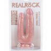 RealRock Ultra Realistic Skin Double Trouble 5in/6in - Vanilla
