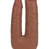RealRock Ultra Realistic Skin Double Trouble 5in/6in - Caramel