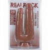 RealRock Ultra Realistic Skin Double Trouble 7in/8in - Caramel