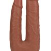 RealRock Ultra Realistic Skin Double Trouble 7in/8in - Caramel