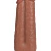 RealRock Ultra Realistic Skin Two in One 7in/8in - Caramel