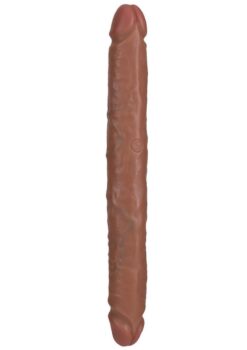 RealRock Realistic Skin Slim Double Ended Dong 12in - Tan