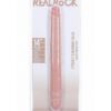 RealRock Realistic Skin Slim Double Ended Dong 14in - Vanilla
