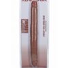 RealRock Realistic Skin Thick Double Ended Dong 16in - Caramel