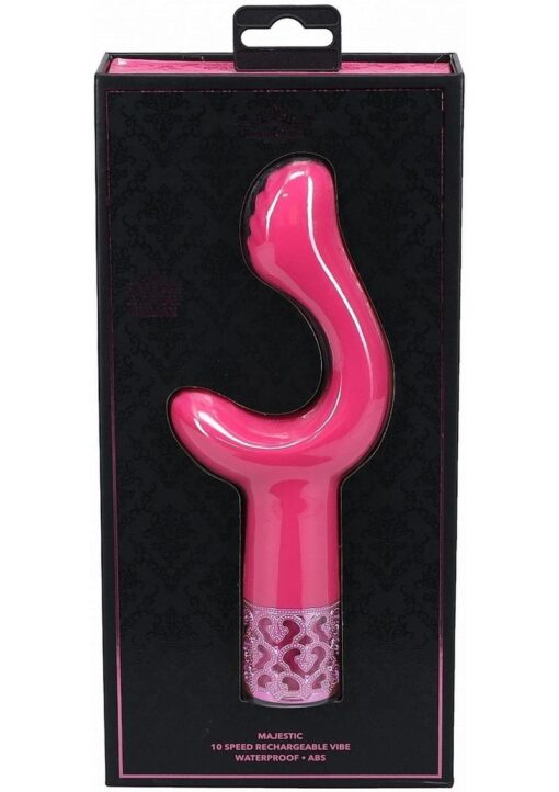 Royal Gems Majestic Rechargeable Silicone Vibrator - Pink