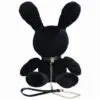 S-Line Rabbit Bondage Velvet - Small - Black