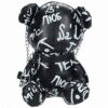S-Line Bear Bag Pleather Writing - Black
