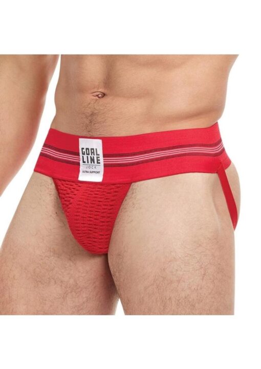 Goal Line Class Jockstrap - Large/XLarge - Red