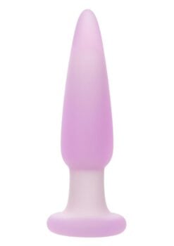 Lavender Haze Slender Probe Silicone Rechargeable Anal Plug - Purple/White