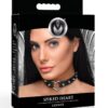 Master Series Spiked Heart Choker - Black