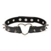 Master Series Spiked Heart Choker - Black
