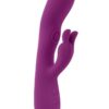 Playboy Busy Bunny Rechargeable Silicone Rabbit Vibrator - Purple