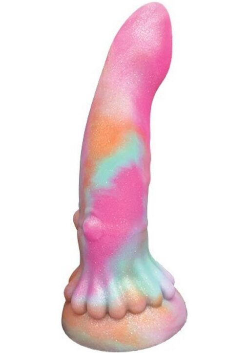 Monster Romance Squid Lust Rechargeable Silicone Dong - Multicolor