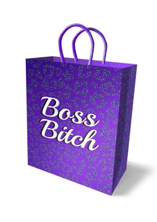 Boss Bitch Gift Bag - Purple/White