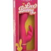 Love Bunny Vibrating G Bunny Rechargeable Silicone Rabbit Vibrator - Pink/Yellow