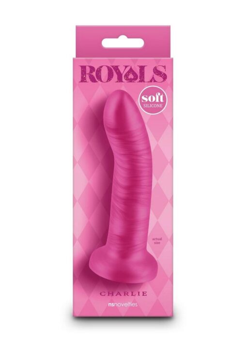 Royals Charlie Silicone Dildo 5in - Pink