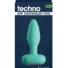 Techno Prism Rechargeable Silicone App Compatible Anal Plug - Teal