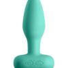 Techno Prism Rechargeable Silicone App Compatible Anal Plug - Teal