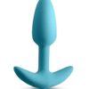 Techno Trance Rechargeable Silicone App Compatible Anal Plug - Blue