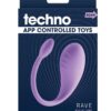 Techno Rave Rechargeable Silicone App Compatible Vibrator - Lavender