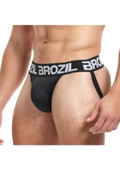 Brozil Ultra Bulge Enhancing Jockstrap - Small/Medium - Black