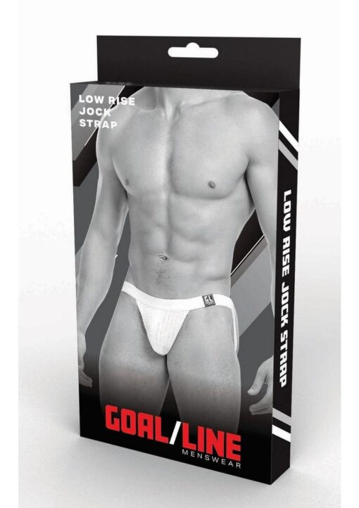 Goal Line Low Rise Jockstrap - Large/XLarge - White