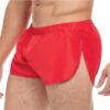 Goal Line Extreme Split Booty Shorts - Small/Medium - Red