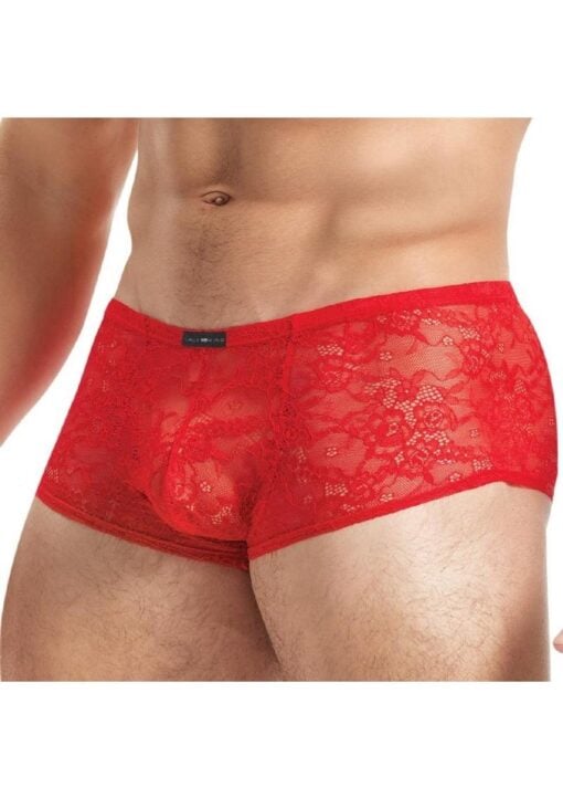 Lace King Lace Trunks - Medium/Large - Red