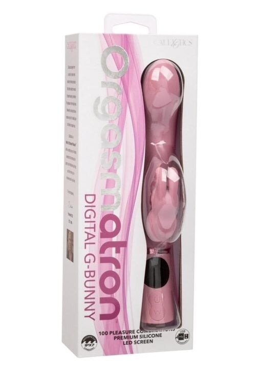 Orgasmatron Digital G-Bunny Rechargeable Silicone Massager - Pink