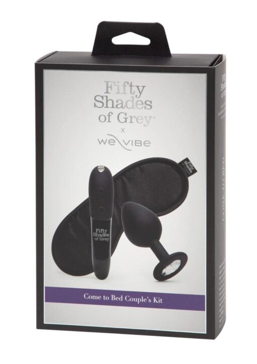 Fifty Shades of Grey X We-Vibe Come to Bed Rechargeable Silicone Couples Kit - Black