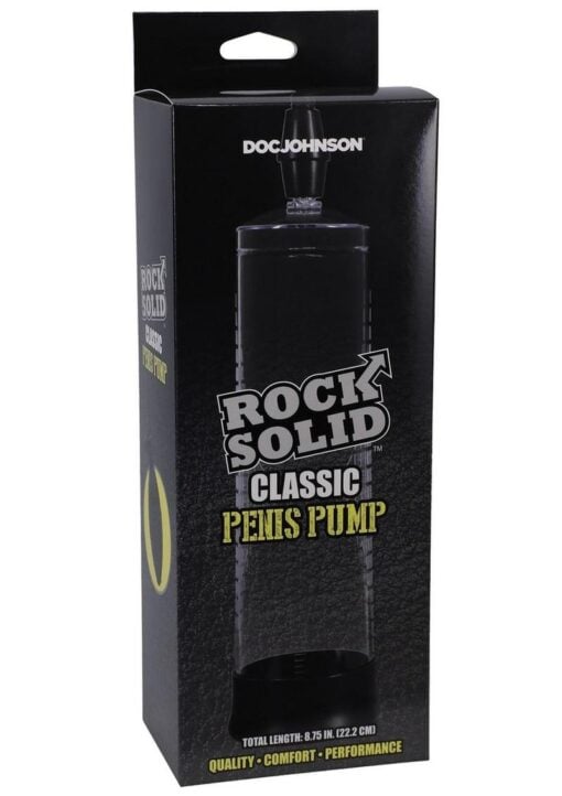 Rock Solid Classic Penis Pump - Black/Clear