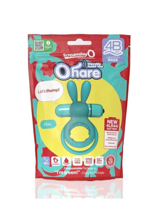 Screaming O 4B Ohare Vibrating Cock Ring - Kiwi