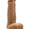 Dr. Skin Silver Collection Dr. Paul Dildo with Balls and Suction Cup 7.25in - Caramel