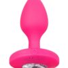 Cheeky Gems Rechargeable Silicone Vibrating Plug - Medium - Pink
