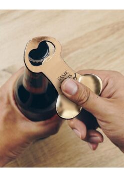 Glitterati Penis Bottle Opener - Rose Gold/Black